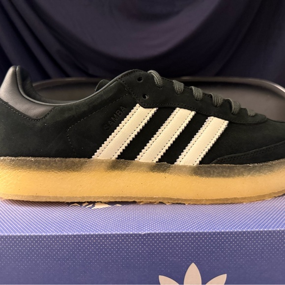 adidas Black and White Samba Sneakers - Picture 1 of 3